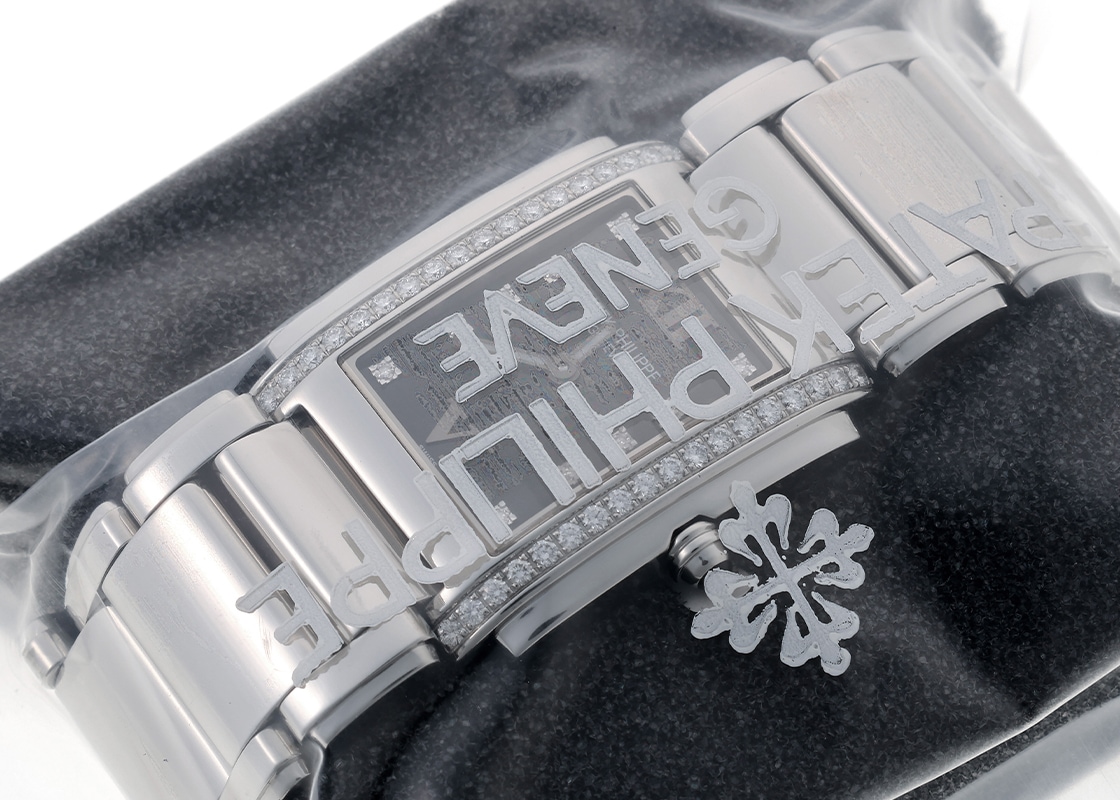 パテックフィリップ - Twenty-4 | PATEK PHILIPPE | 4910/10A-001 | SS 黒文字盤 クォーツ ブレスレット | 中古