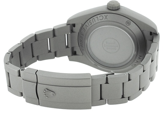 ロレックス - オイスター パーペチュアル ミルガウス MAD XCLUSIVE SERIES | ROLEX | 116400 | SS×DLC 白文字盤 自動巻き ブレスレット | 中古 |