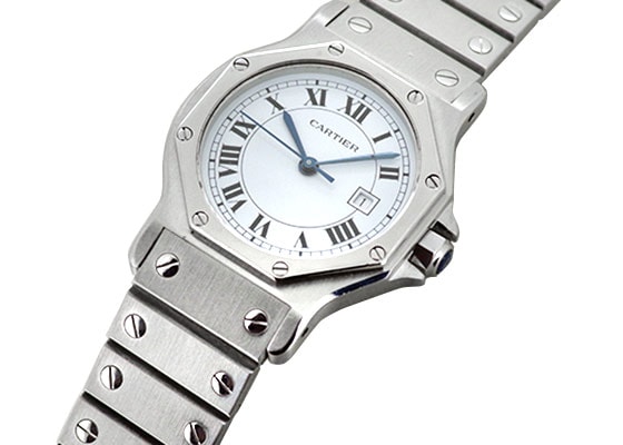 カルティエ - サントス オクタゴン | CARTIER | 29mm SS 白文字盤 自動巻き ブレスレット | 中古 |