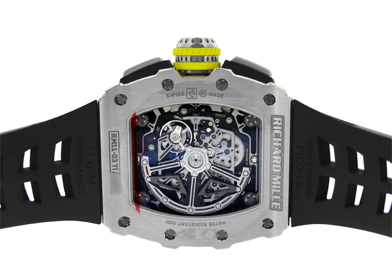 リシャールミル - オートマティック フライバック クロノグラフ | RICHARD MILLE | RM11-03 | TI スケルトン文字盤 自動巻き ラバー | 中古 |