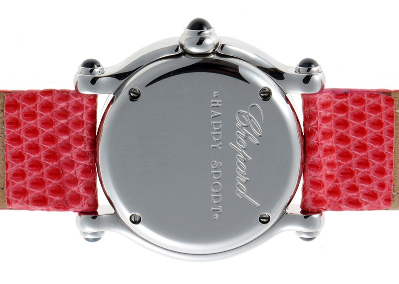 ショパール - ハッピースポーツ 5pave | CHOPARD | 27/8245/23 | SS 白文字盤 クオーツ レザー | 中古 |