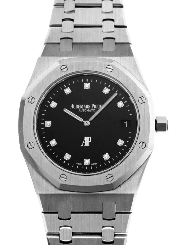 オーデマピゲ - ロイヤルオーク "ジャンボ" エクストラシン | AUDEMARS PIGUET | 15206PT.OO.1240PT.01 | PT 黒文字盤 自動巻き ブレスレット | ブティック70本限定 | 委託品 | 中古 |