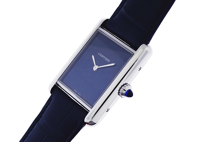 カルティエ - タンク マスト | CARTIER | WSTA0055 | LM SS ブルー文字盤 クォーツ レザー | 委託品 | 未使用品 |