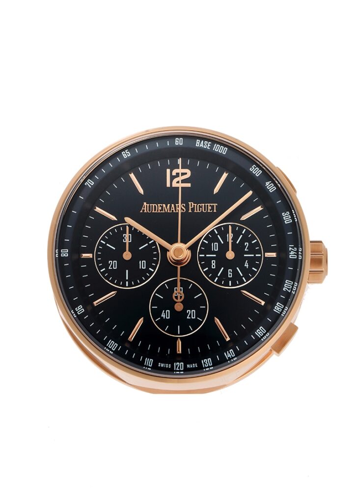 オーデマピゲ - テーブルクロック | AUDEMARS PIGUET | CODE11.59 | GP 黒文字盤 クォーツ | 中古