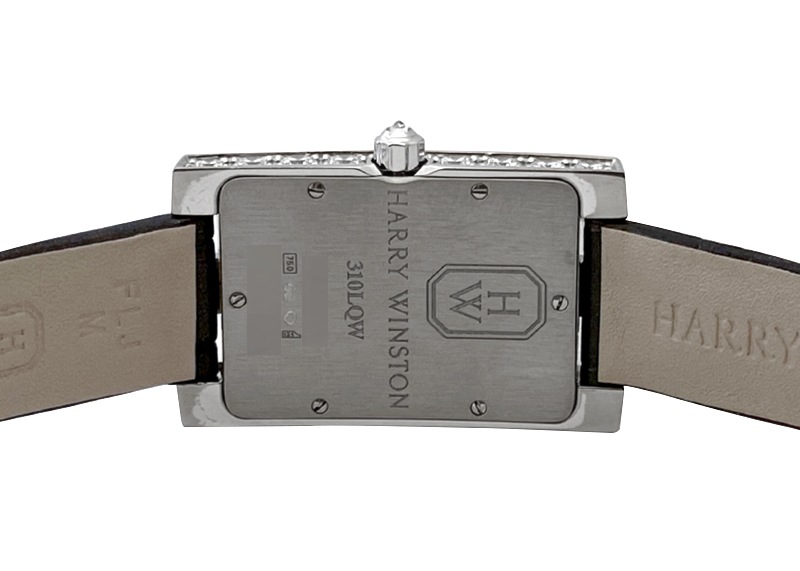 ハリーウィンストン - アヴェニュー エリプティック | HARRY WINSTON | AVEQHM21WW242 | WG ブラックシェル文字盤 クォーツ レザー | 委託品 | 中古