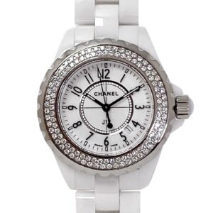 シャネル - J12 ベゼルダイヤ | CHANEL | H0967 | CE 白文字盤 クォーツ ブレスレット | 中古