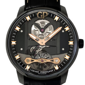 ジラールペルゴ - フリーブリッジ インフィニティエディション 88本限定 | GIRARD-PERREGAUX | 82000-11-632-FA6A | DLC(SS) オニキス文字盤 自動巻き レザー | 委託品 | 中古