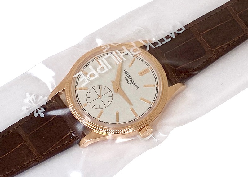 パテックフィリップ - カラトラバ | PATEK PHILIPPE | 6119R-001 | RG シルバー文字盤 手巻き レザー | 中古