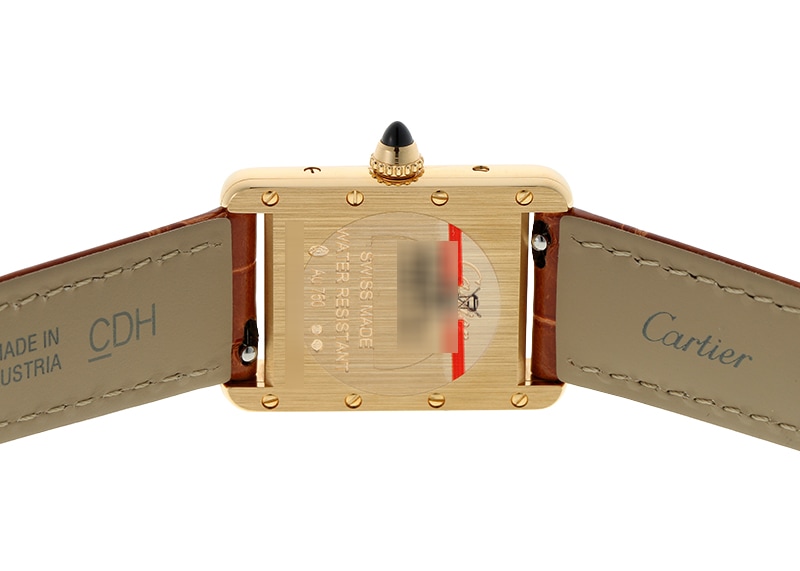 カルティエ - タンク ルイ カルティエ SM | CARTIER | W1529856 | YG シルバー文字盤 クォーツ レザー