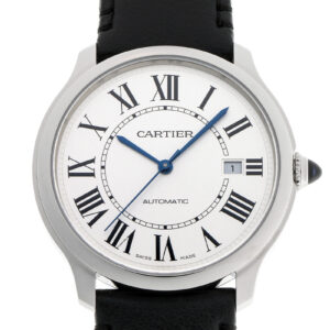 カルティエ - ロンド マスト ドゥ カルティエ | CARTIER | WSRN0032 | SS シルバー文字盤 自動巻き レザー | 未使用品