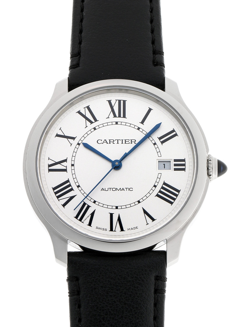 カルティエ - ロンド マスト ドゥ カルティエ | CARTIER | WSRN0032 | SS シルバー文字盤 自動巻き レザー | 未使用品