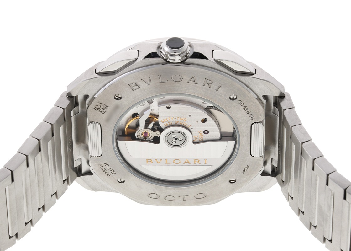 ブルガリ - オクト ローマ | BVLGARI | 103471(OC42SCH) | SS 黒文字盤 自動巻き ブレスレット | 中古