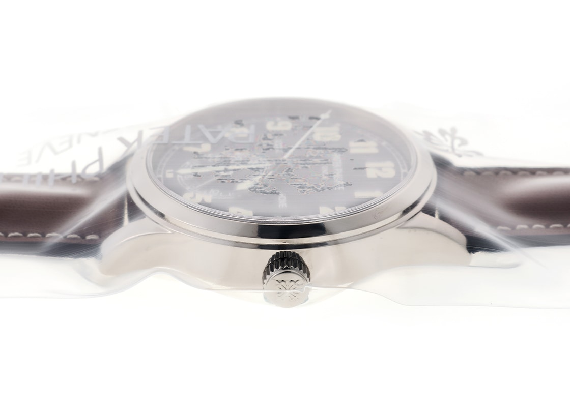 パテックフィリップ - カラトラバ パイロット トラベルタイム | PATEK PHILIPPE | 5524G-001 | WG ブルー文字盤 自動巻き レザー | レストア
