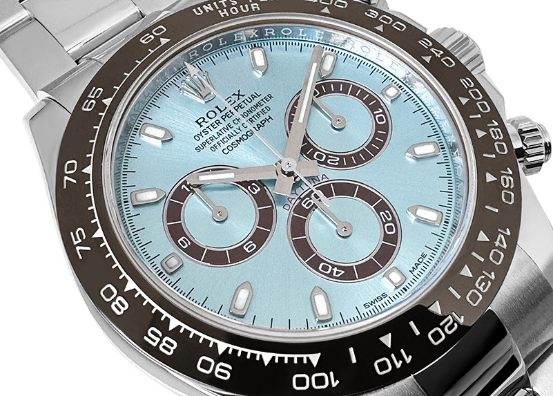 ロレックス - オイスター パーペチュアル コスモグラフ デイトナ | ROLEX | 116506 | PT アイスブルー文字盤 自動巻き ブレスレット | 中古