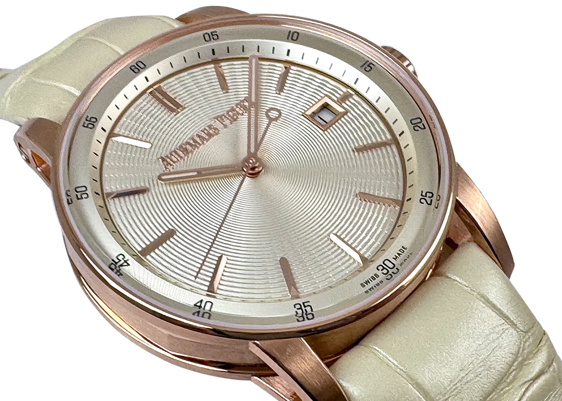 オーデマピゲ - CODE.11.59 バイ オーデマピゲ | AUDEMARS PIGUET | 77410OR.OO.A825CR.01 | PG アイボリー文字盤 自動巻き レザー | 中古