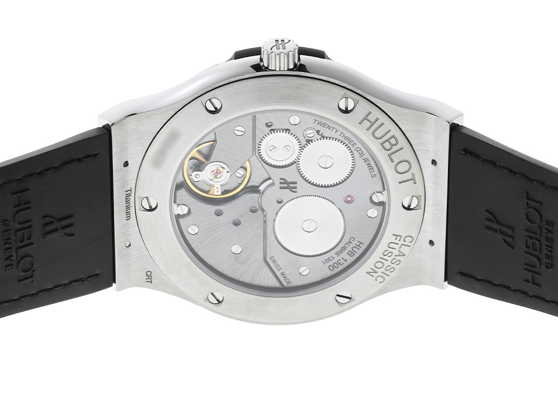 ウブロ - クラシックフュージョン ウルトラスリム | HUBLOT | 515.NX.1270.LR | TI 黒文字盤 手巻き ラバーアリゲーター | 中古