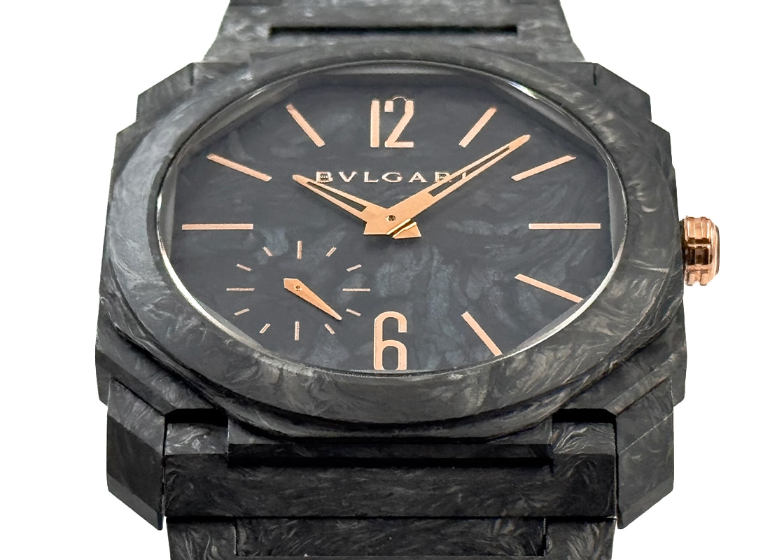 ブルガリ - オクト フィニッシモ カーボンゴールド オートマティック | BVLGARI | 103779 | カーボン グレー文字盤 自動巻き ブレスレット | 委託品 | 中古