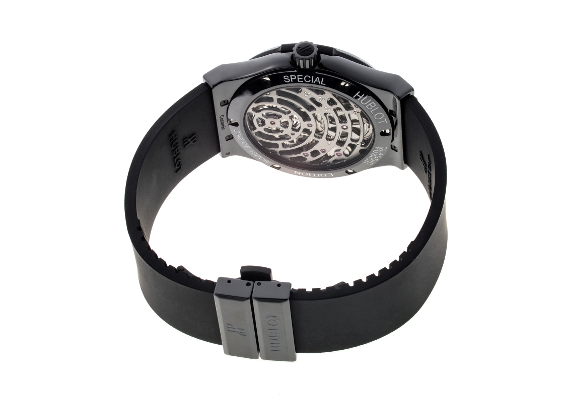 ウブロ - クラシックフュージョン トゥールビヨン YOSHIDAスペシャル18本限定 | HUBLOT | 505.CM.1470.RX.MYOS | CE 黒文字盤 手巻き ラバー | 委託品 | 中古