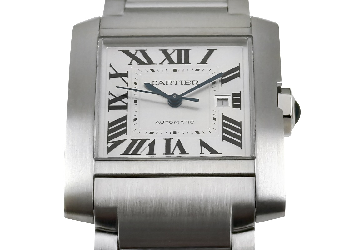 カルティエ - タンクフランセーズ LM | CARTIER | WSTA0067 | SS シルバー文字盤 自動巻き ブレスレット | 中古