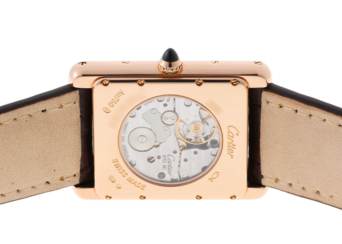 カルティエ - タンク ルイ カルティエ XL マニュアルデイト | CARTIER | W1560003 | PG シルバー文字盤 手巻き レザー | 中古