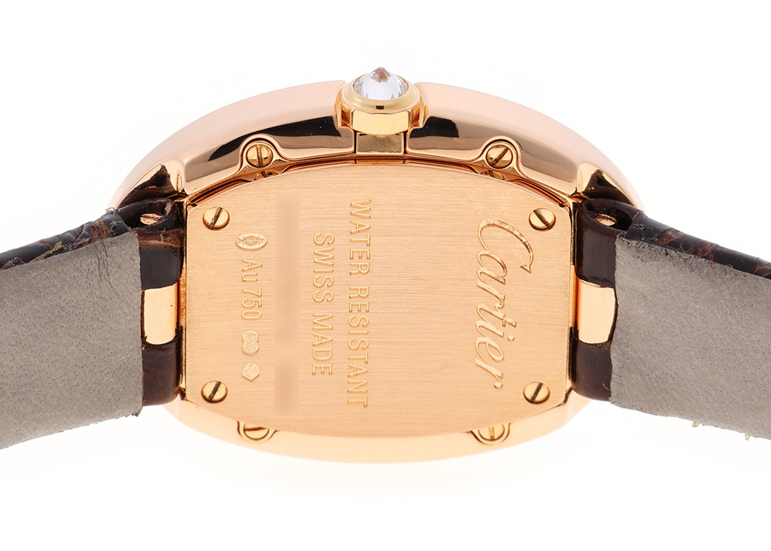 カルティエ - ベニュワール SM ベゼルダイヤ | CARTIER | WB520004 | PG シルバー文字盤 クォーツ レザー | 中古