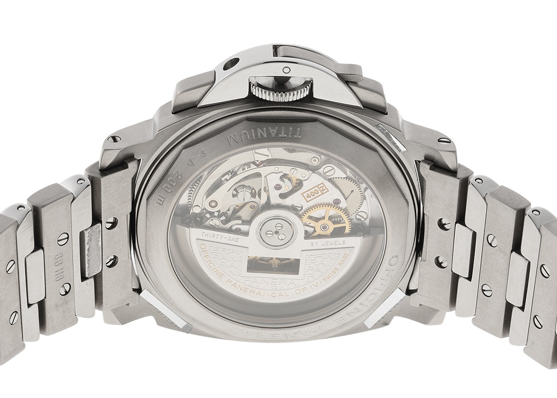 オフィチーネパネライ - ルミノール クロノグラフ | OFFICINE PANERAI | PAM00122 | TI&SS グレー文字盤 自動巻き ブレスレット | 中古