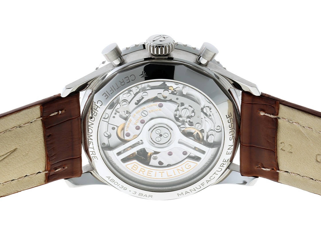 ブライトリング - ナビタイマー B01 クロノグラフ ブティック限定 | BREITLING | AB0139A71G1P1(AB0139) | SS シルバー文字盤 自動巻き レザー | 中古