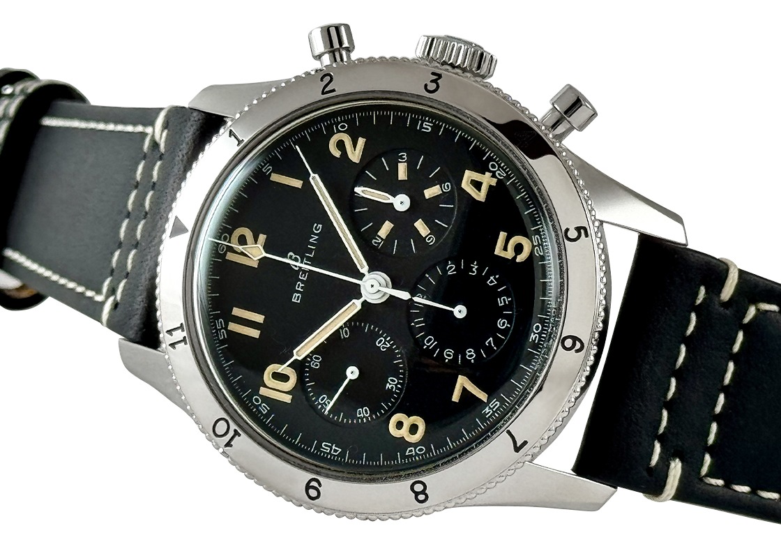 ブライトリング - アヴィ REF.765 1953 リ・エディション | BREITLING | AB0920131B1X1 | SS 黒文字盤 手巻き レザー | 中古