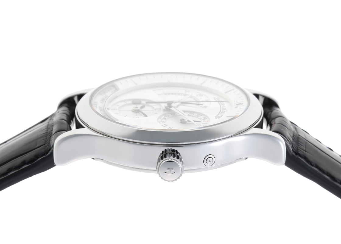 ジャガールクルト - マスタージオグラフィーク | JAEGER LECOULTRE | 142.8.92 | SS シルバー文字盤 自動巻き レザー | 中古