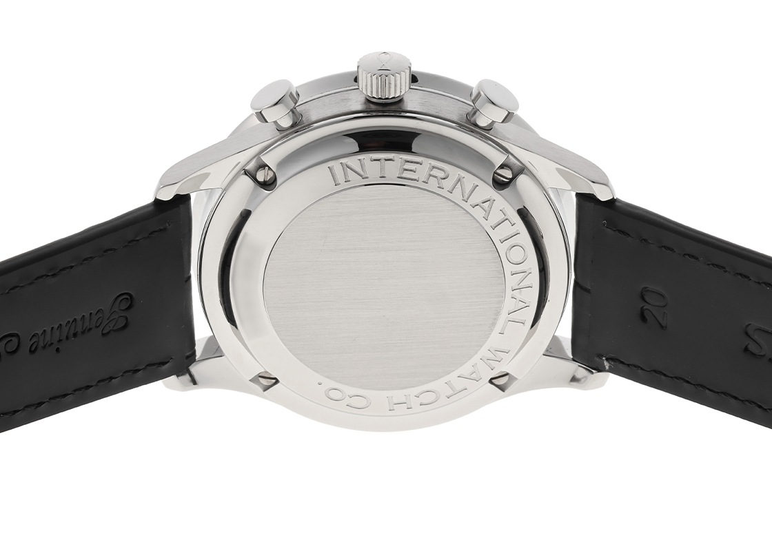 IWC - ポルトギーゼ クロノグラフ | INTERNATIONAL WATCH COMPANY | IW371411 | SS 白/黒文字盤 自動巻き レザー | 中古