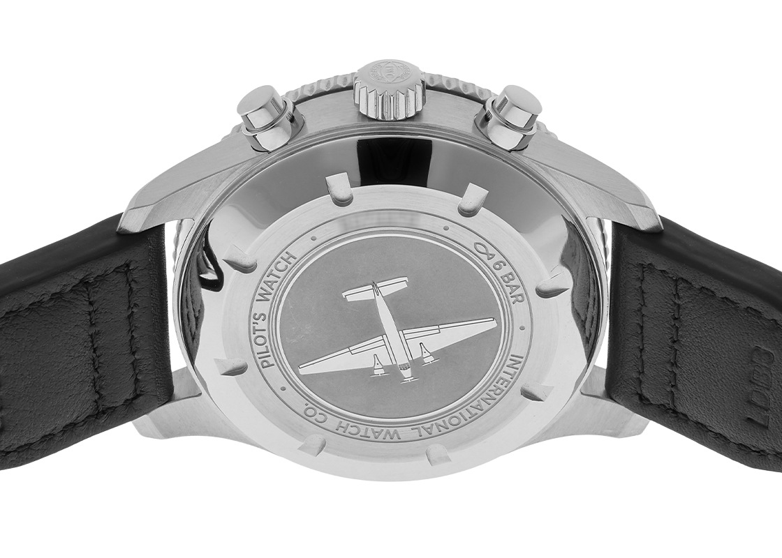 IWC - パイロットウォッチ タイムゾーナー クロノグラフ | INTERNATIONAL WATCH COMPANY | IW395001 | SS 黒文字盤 自動巻き レザー | 中古