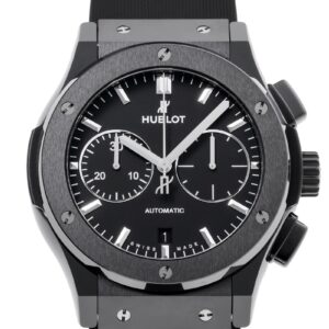 ウブロ - クラシックフュージョン ブラックマジック | HUBLOT | 521.CM.1171.RX | CE 黒文字盤 自動巻き ラバー | 中古