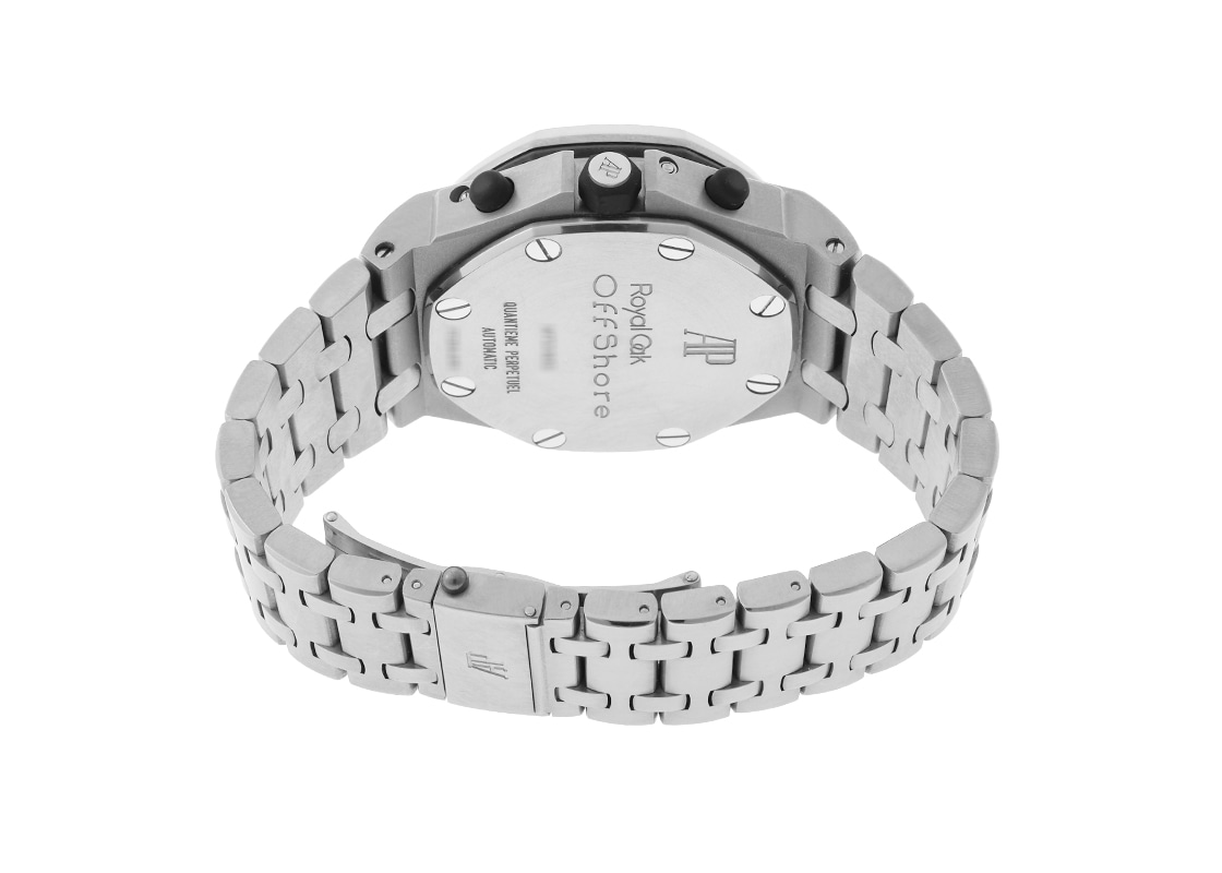オーデマピゲ - ロイヤルオーク オフショア パーペチュアルカレンダー クロノグラフ | AUDEMARS PIGUET | 25854TI.OO.1150TI.01 | TI 白文字盤 自動巻き ブレスレット | 委託品 | 中古
