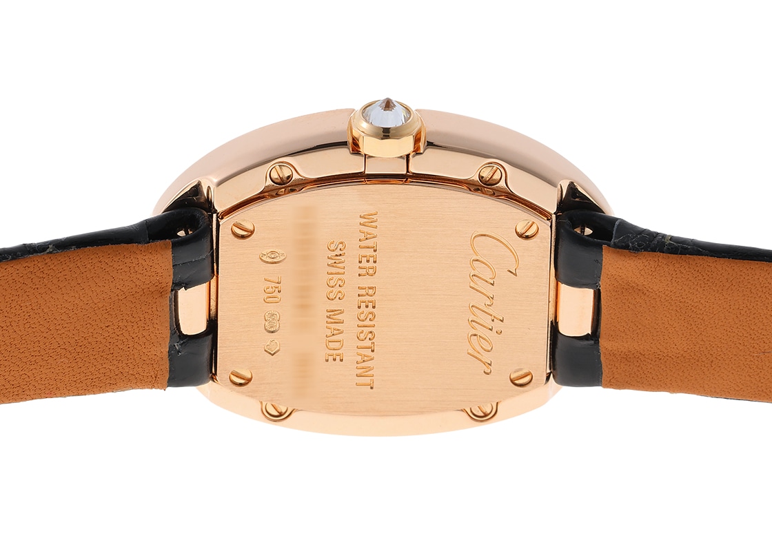 カルティエ - ベニュワール SM ベゼルダイヤ | CARTIER | WB520004 | PG シルバー文字盤 クォーツ レザー | 中古