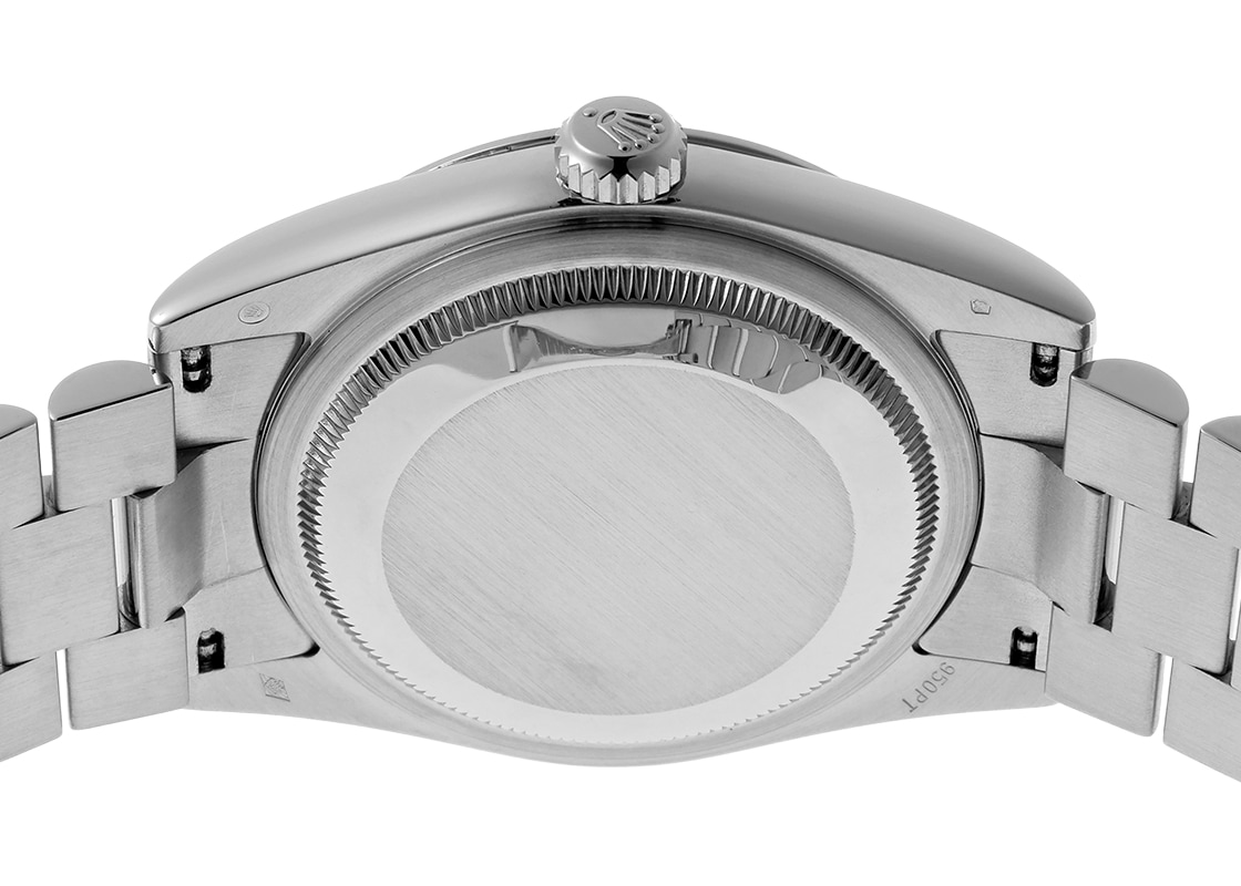 ロレックス - オイスター パーペチュアル デイデイト | ROLEX | 118206A | PT アイスブルー文字盤 自動巻き ブレスレット | 中古