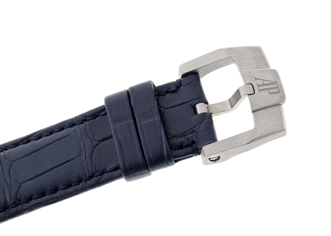 オーデマピゲ - CODE11.59 バイ オーデマピゲ オートマティック | AUDEMARS PIGUET | 15210BC.OO.A321CR.01 | WG ブルー文字盤 自動巻き レザー | 委託品 | 中古
