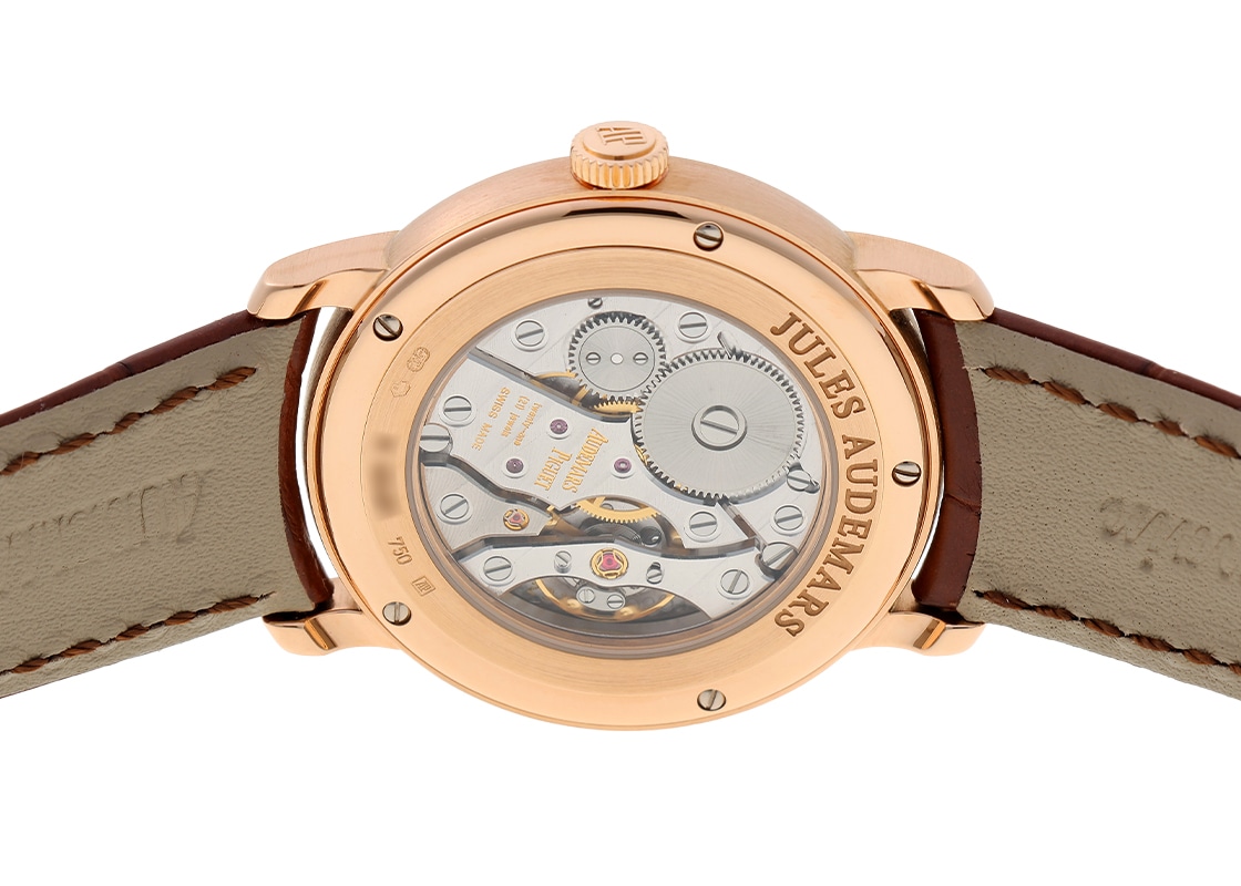 オーデマピゲ - ジュールオーデマ | AUDEMARS PIGUET | 77239OR.ZZ.A088CR.01 | PG シルバー文字盤 手巻き レザー | 中古