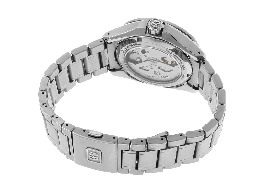 グランドセイコー - エボリューション 9 コレクション GMT 朝霧 | GRAND SEIKO | SBGE285(9R66-0BJ0) | TI シルバー文字盤 スプリングドライブ ブレスレット | 中古