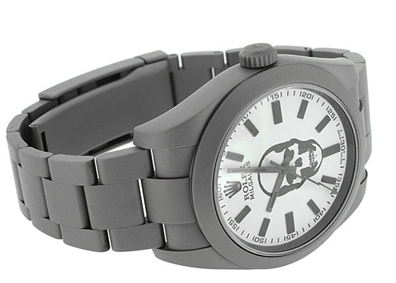 ロレックス - オイスター パーペチュアル ミルガウス MAD XCLUSIVE SERIES | ROLEX | 116400 | SS×DLC 白文字盤 自動巻き ブレスレット | 中古 |