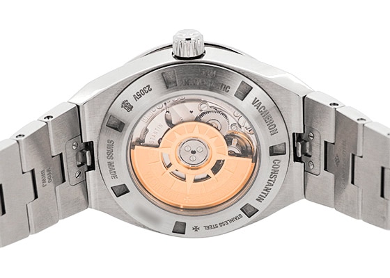 ヴァシュロンコンスタンタン- レディース オーヴァーシーズ スモールモデル ベゼルダイヤ | VACHERON CONSTANTIN | 2305V/100A-B170 | SS ブルー文字盤 自動巻き ブレスレット | 中古 |
