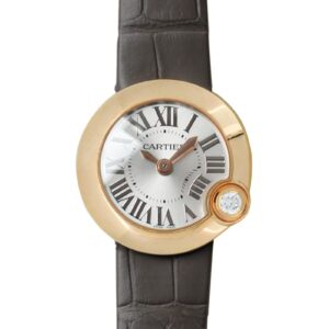 カルティエ - レディース バロン ブラン ドゥ カルティエ | Cartier | WGBL0004 | 26MM PG シルバー文字盤 クォーツ レザー |