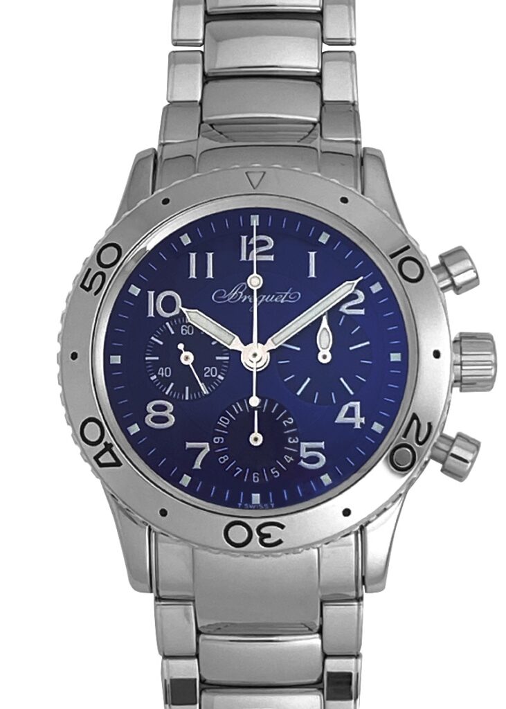 ブレゲ - アエロナバル | BREGUET | 3807ST/J2/SW9 | SS ブルー文字盤 自動巻き ブレスレット | 1000本限定 | 中古 |