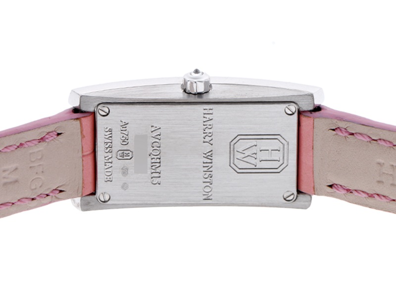 ハリーウィンストン - アヴェニューC ミニ 12・3・6・9ダイヤモンド | HARRY WINSTON | AVCQHM16WW041 | WG シルバー文字盤 クォーツ レザー | 中古 |