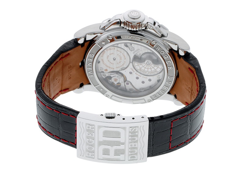ロジェデュブイ - エクスカリバー | ROGER DUBUIS | EX42 77 9 MTE004 | SS カーボン文字盤 自動巻き レザー | 中古
