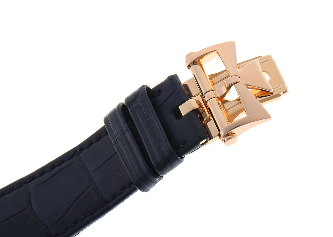 ヴァシュロンコンスタンタン - オーヴァーシーズ エクストラフラット パーペチュアルカレンダー | VACHERON CONSTANTIN | 4300V/000R-B509 | PG ブルー文字盤 自動巻き レザー | 中古