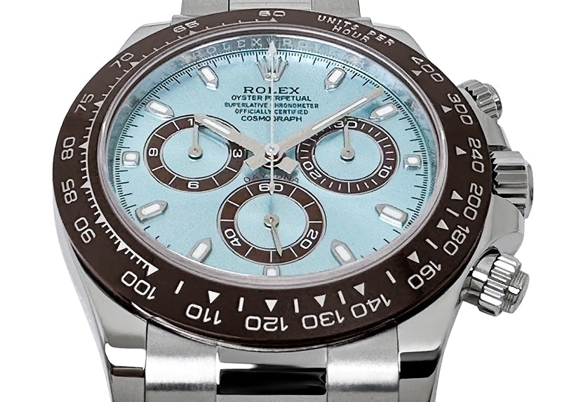 ロレックス - オイスター パーペチュアル コスモグラフ デイトナ | ROLEX | 116506 | PT アイスブルー文字盤 自動巻き ブレスレット | 中古