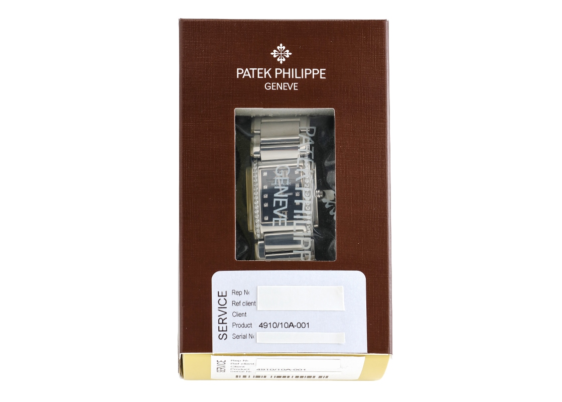 パテックフィリップ - Twenty-4 | PATEK PHILIPPE | 4910/10A-001 | SS 黒文字盤 クォーツ ブレスレット | 中古