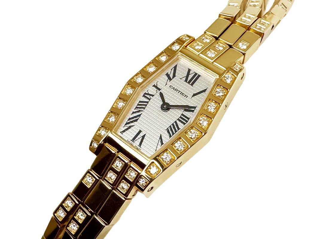 カルティエ - ヘキサゴナル ラニエールSM | CARTIER | WJ2008XC | YG シルバー文字盤 クォーツ ブレスレット | 委託品 | 中古