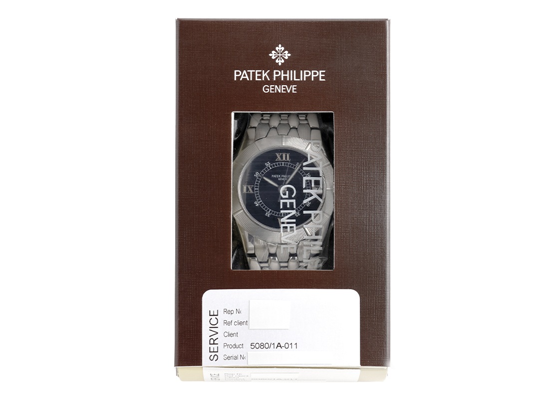 パテックフィリップ - ネプチューン | PATEK PHILIPPE | 5080/1A | SS 黒文字盤 自動巻き ブレスレット | レストア