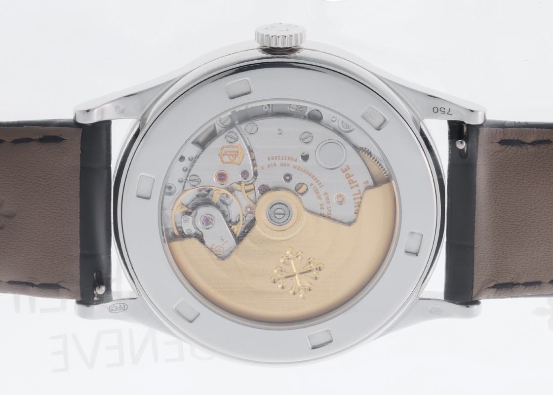 パテックフィリップ - カラトラバ ベゼルダイヤ Cal.324 S C | PATEK PHILIPPE | 5297G-001 | WG 黒文字盤 自動巻き レザー | レストア